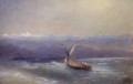 mer sur les montagnes fond 1880 Romantique Ivan Aivazovsky russe